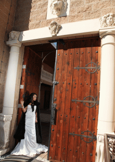 Bride-at-Castle-Doors